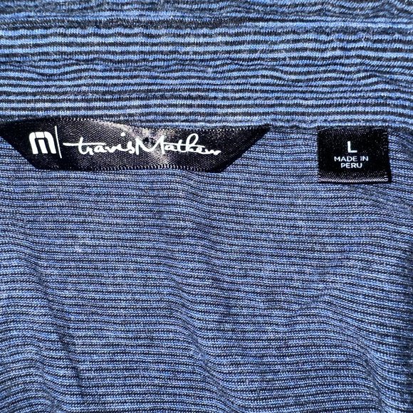 Men's Travis Mathew Blue‎ Golf Polo Shirt Size Large - Picture 4 of 7